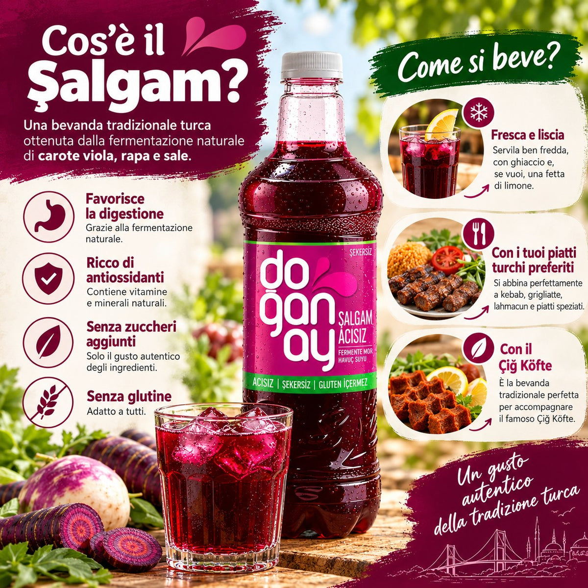 Doğanay Şalgam non piccante 1000 ml