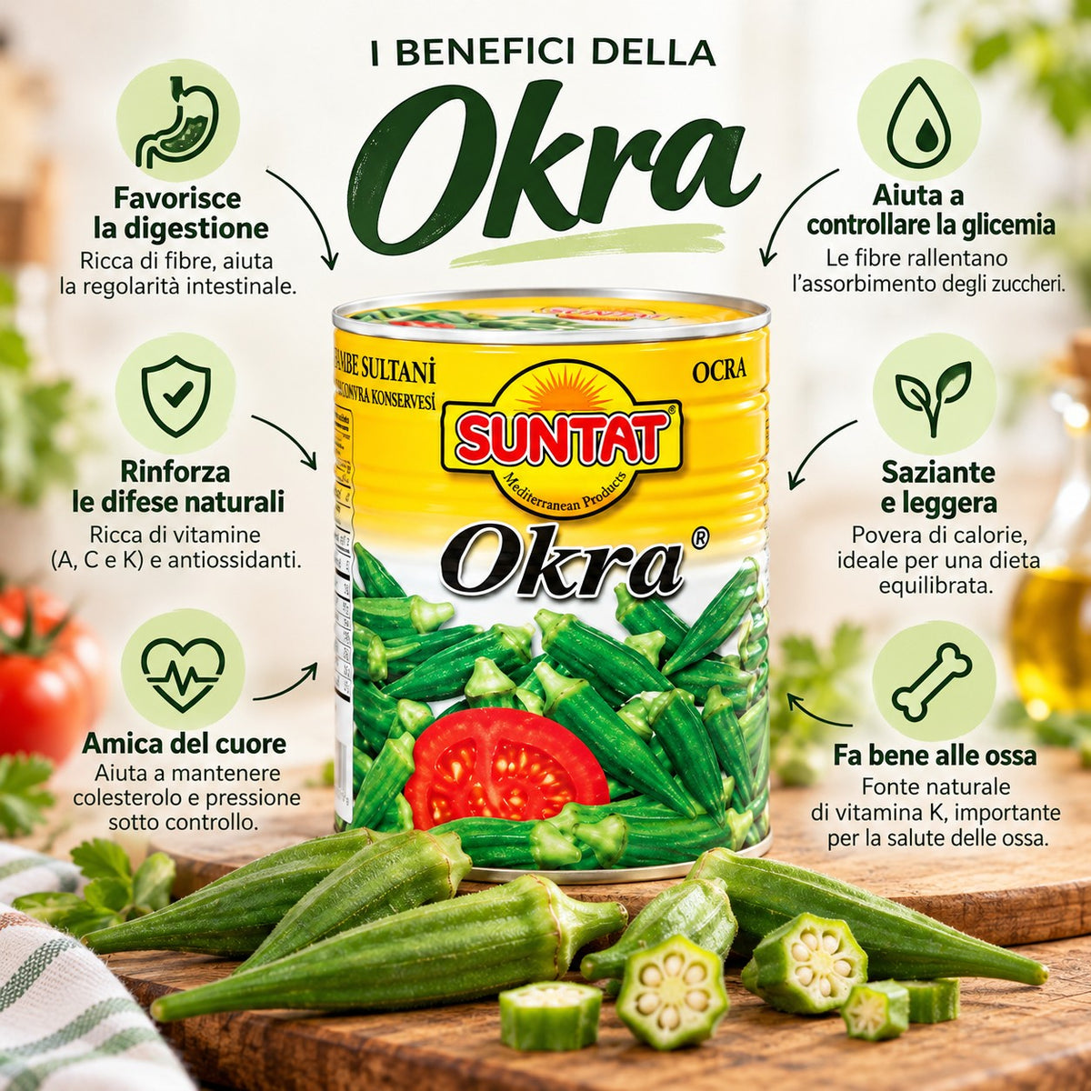Suntat Bamya (okra) 850 g