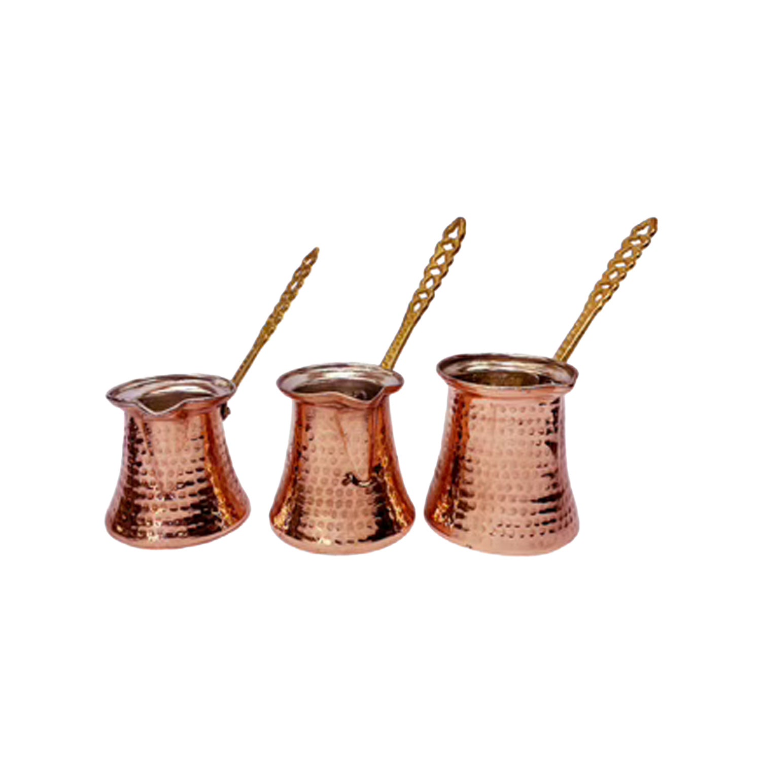 Set di 3 cezve turche
