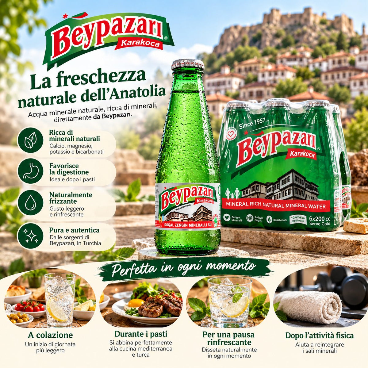 Beypazarı Soda naturale confezione da 6 1000 ml