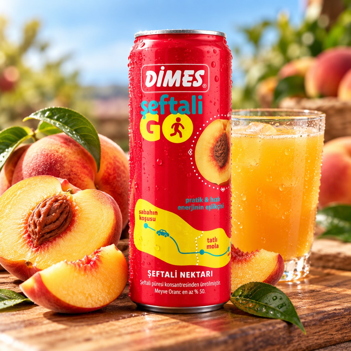 Dimes Şeftali Suyu 6 × 330 ml