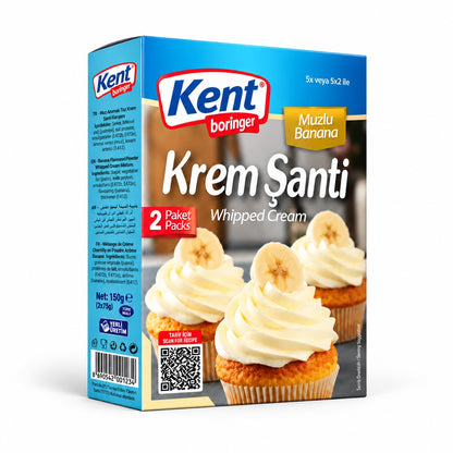 Kent Muz aromalı şanti tozu 150 g