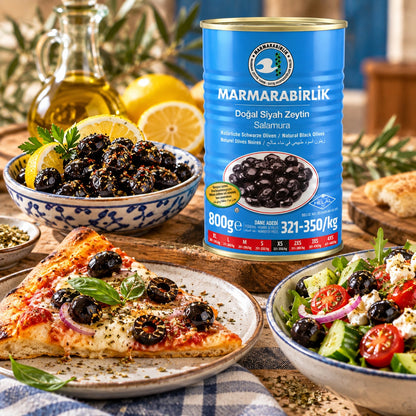 Marmarabirlik Ekstra Salamura Siyah Zeytin 800 g