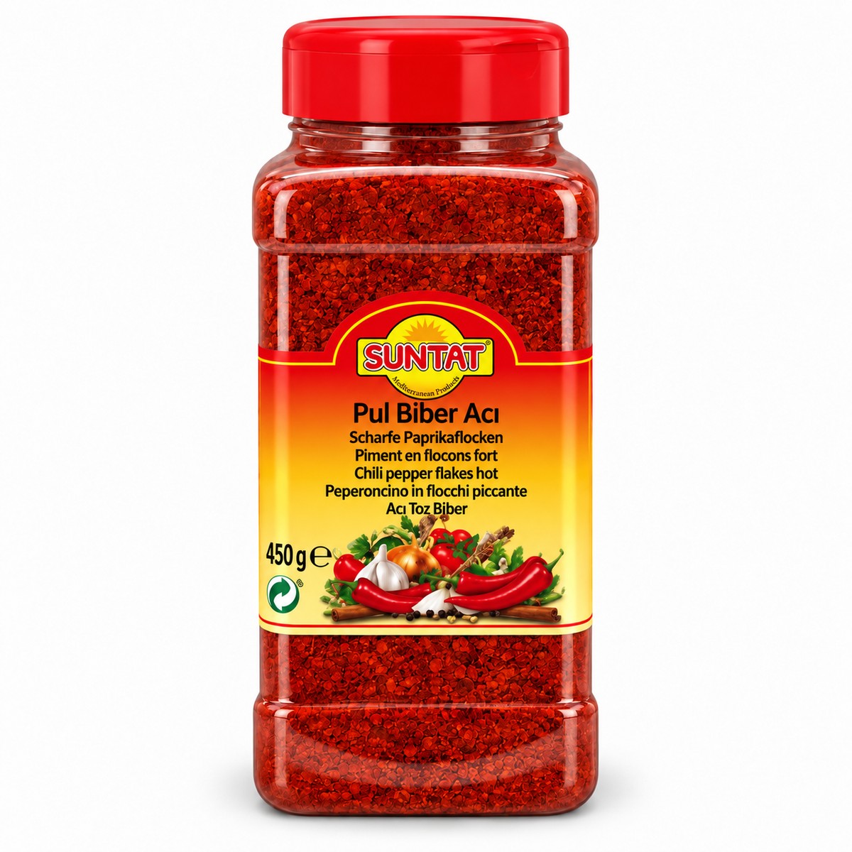 Suntat Paprika Piccante Macinata (Acı Toz Biber) 450 g