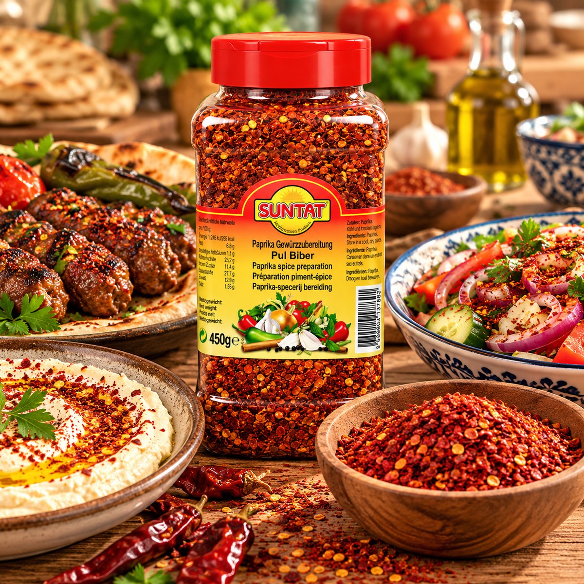 Suntat Acı Pul Biber 450 g