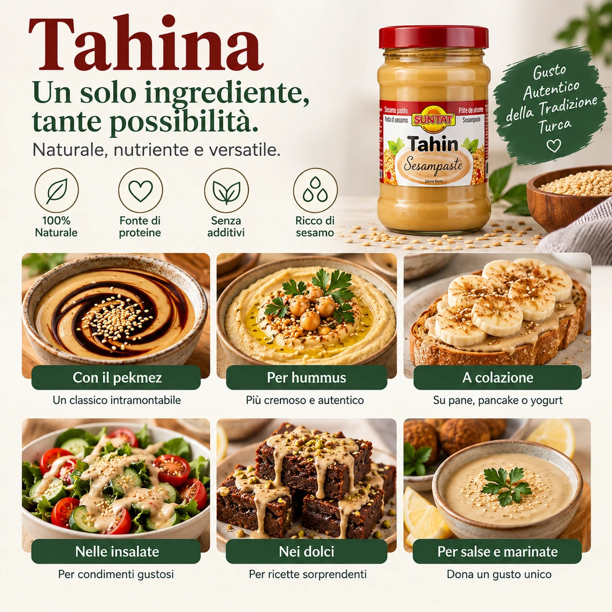 Suntat Tahina (Crema di sesamo)