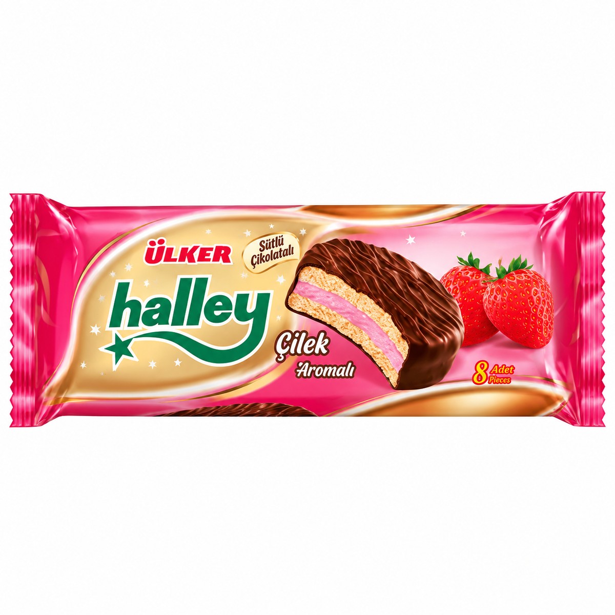 Çilekli Ülker Halley 8'li paket 240 g