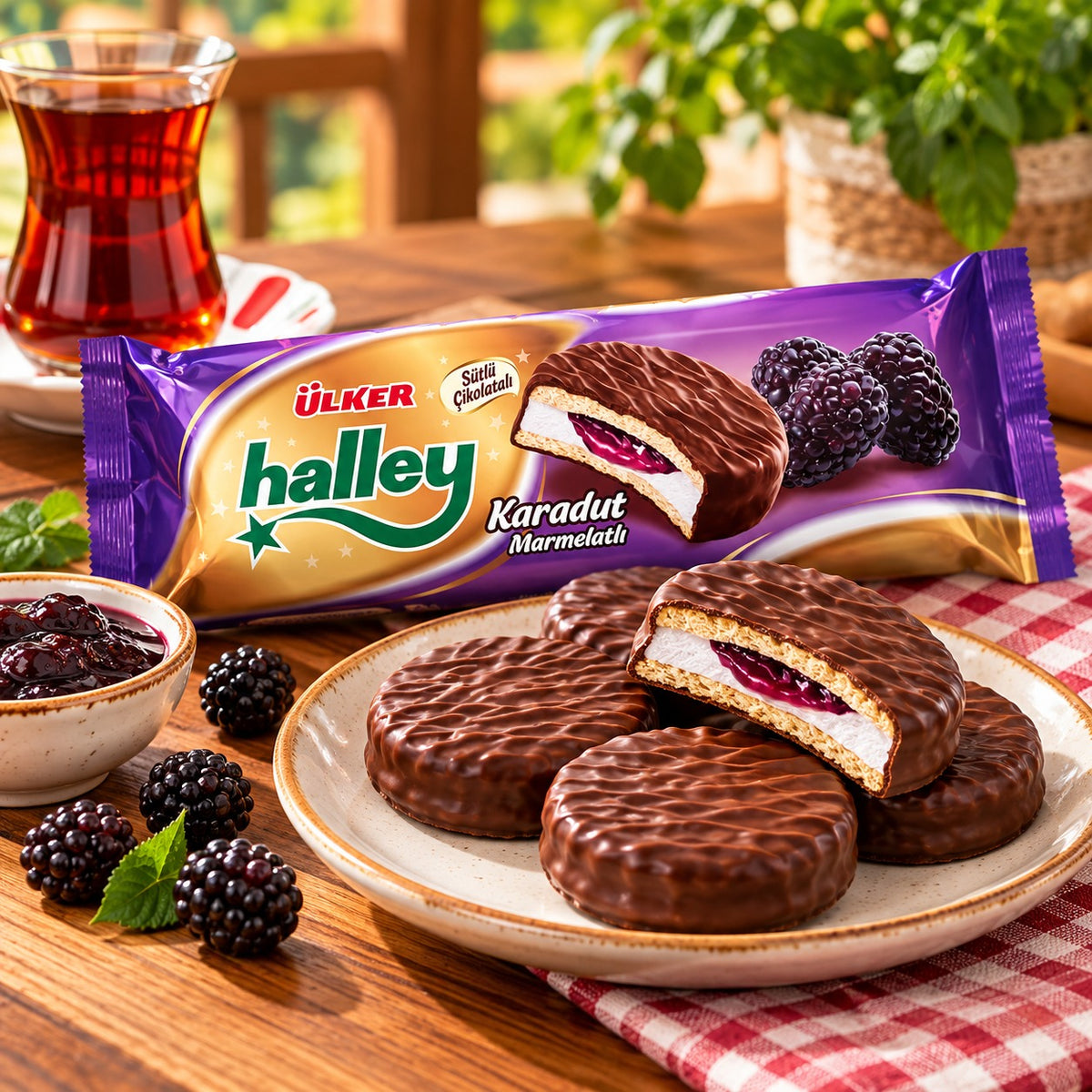 Ülker Halley karadutlu 8'li paket 231 g