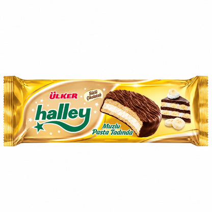 Ülker Halley alla Banana – Biscotti Ricoperti di Cioccolato 8 Pezzi 240 g